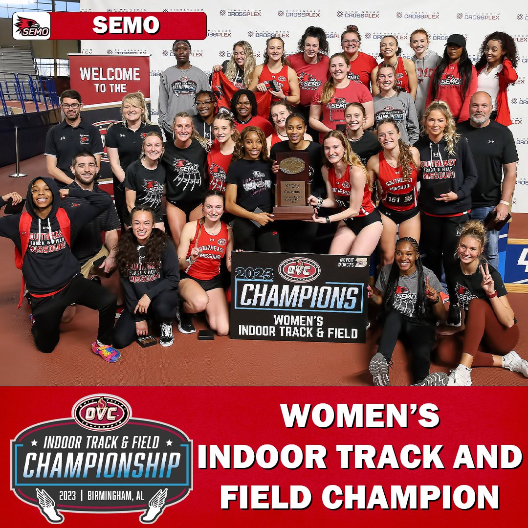 2023 OVC Women's Indoor Track &amp; Field  𝗖𝗛𝗔𝗠𝗣𝗜𝗢𝗡𝗦 ‼️ 🏆🏆🏆

#OVCit | #OVC75 | #LetsSoar
