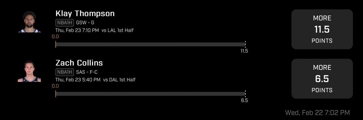 KLAY 2 MAN 🏀🔥

Klay I think will smash this line tonight.

#PrizePicks #PrizePicksNBA