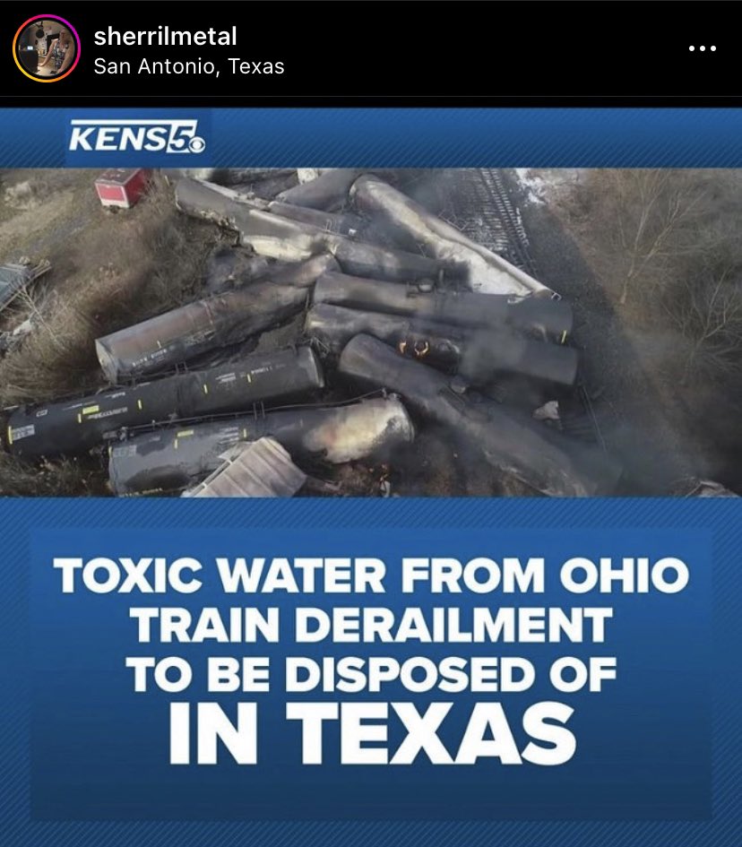 MarkellV92's tweet photo. NOPE! @GregAbbott_TX - Poison our land and water? 

The scientist going to inspect die in a #planecrash &amp; now this? https://t.co/D7kj9Tvft6