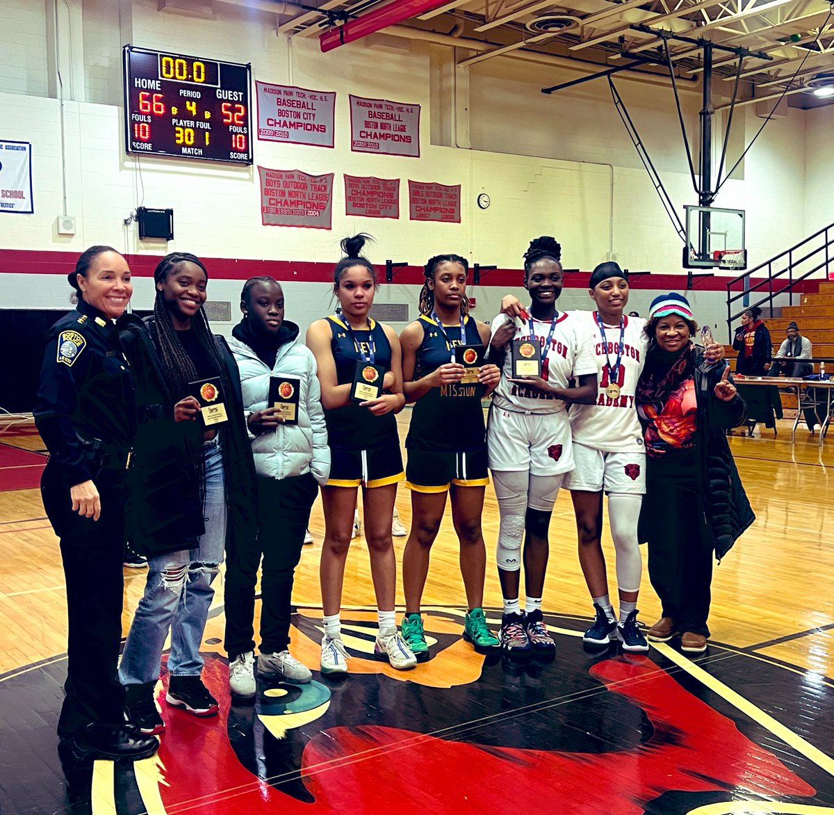 SuperBaston's tweet photo. TechBoston Academy Principal Mr Cleary, was standing proud tonight after the Girls Basketball Team won the BPS City Championship! 👏🏽💪🏽❤️🏀@tbaupdates @svilleskipper @BostonSchool #BostoncityChampions #girlsbasketball #BPSstudentAthletes https://t.co/d3dD7ozmBa