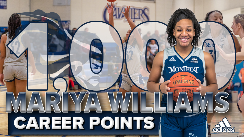 MontreatCavs's tweet photo. 🏀 1️⃣,0️⃣0️⃣0️⃣ 🎉

During the second quarter of tonight's AAC Tournament win over Milligan, Mariya Williams of @MontreatWBB scored the 1,000th point of her career! Congrats, Mariya! #CavClan https://t.co/sfTpGqG6A6