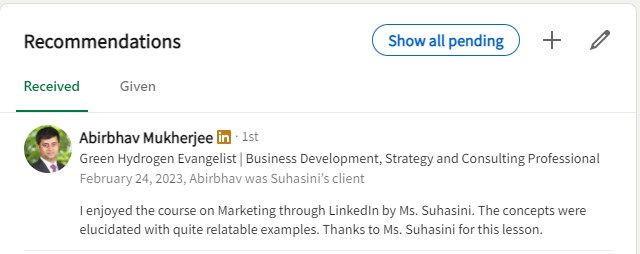 TweetySuhasini's tweet photo. The best reward for conducting knowledge sessions is participant appreciation, confirmation they can really apply what I discuss.

So grateful for this recommendation on @LinkedIn  

#b2bgrowth #b2bgrowthessentials #b2bsales #b2bmarketing #linkedinmarketing #socialmediamarketing https://t.co/6efrSRPRYZ