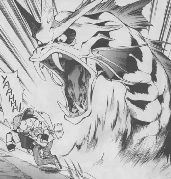 I love it when artists draw gyarados like this 
