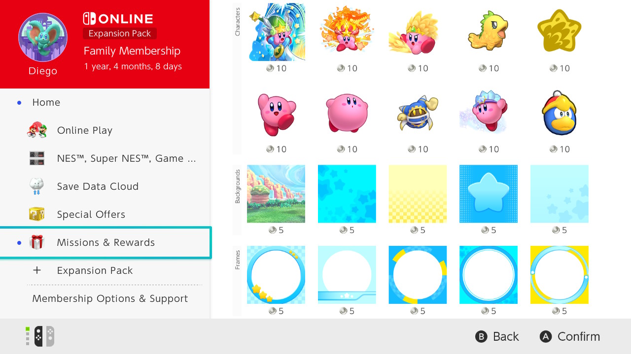 Kirby and the Forgotten Land user icons added to Nintendo Switch