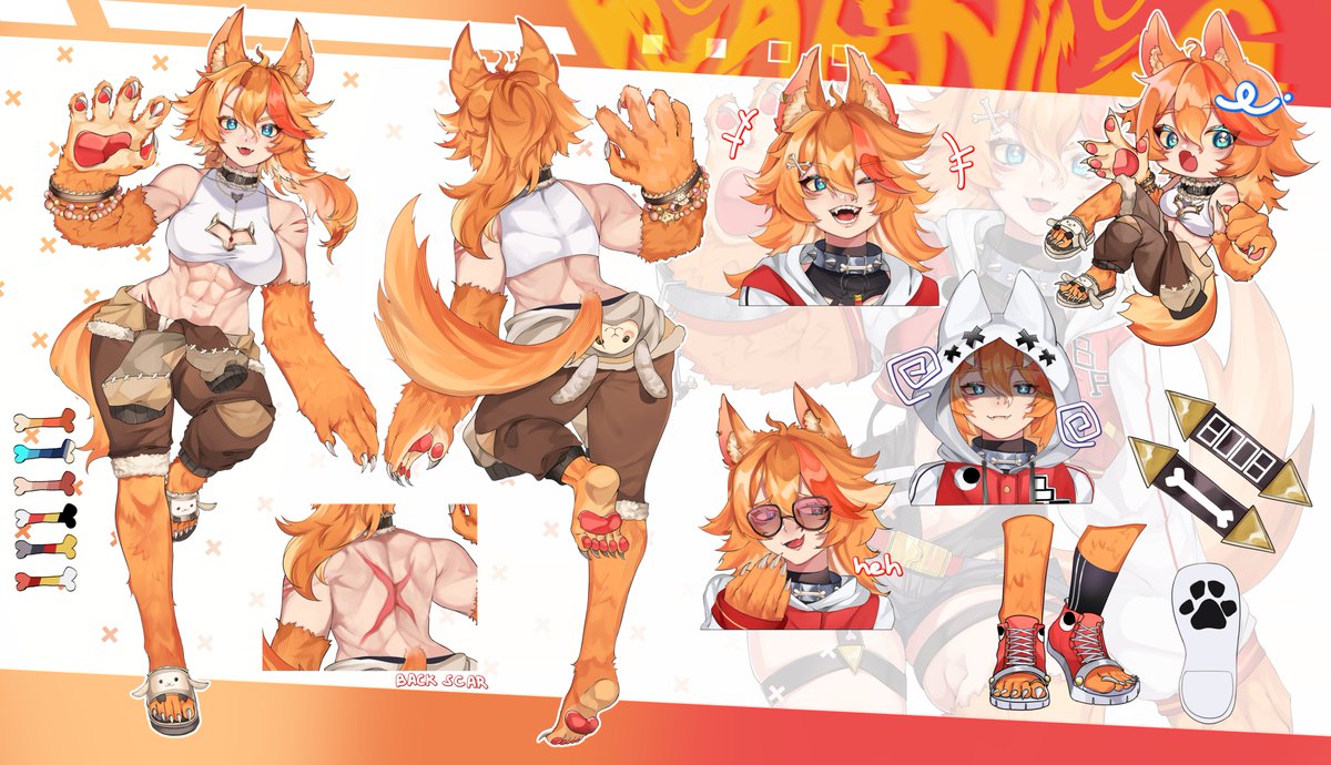 ✨BUFFPUP REFERENCE SHEETS✨
This is the current buffpup outfits/style! Enjoy❤️

🎨𝙖𝙧𝙩𝙞𝙨𝙩🎨
<a href="/p0nsea/">pon🍡 waitlist full!</a> 

art tags: #buffpup #ruffpup