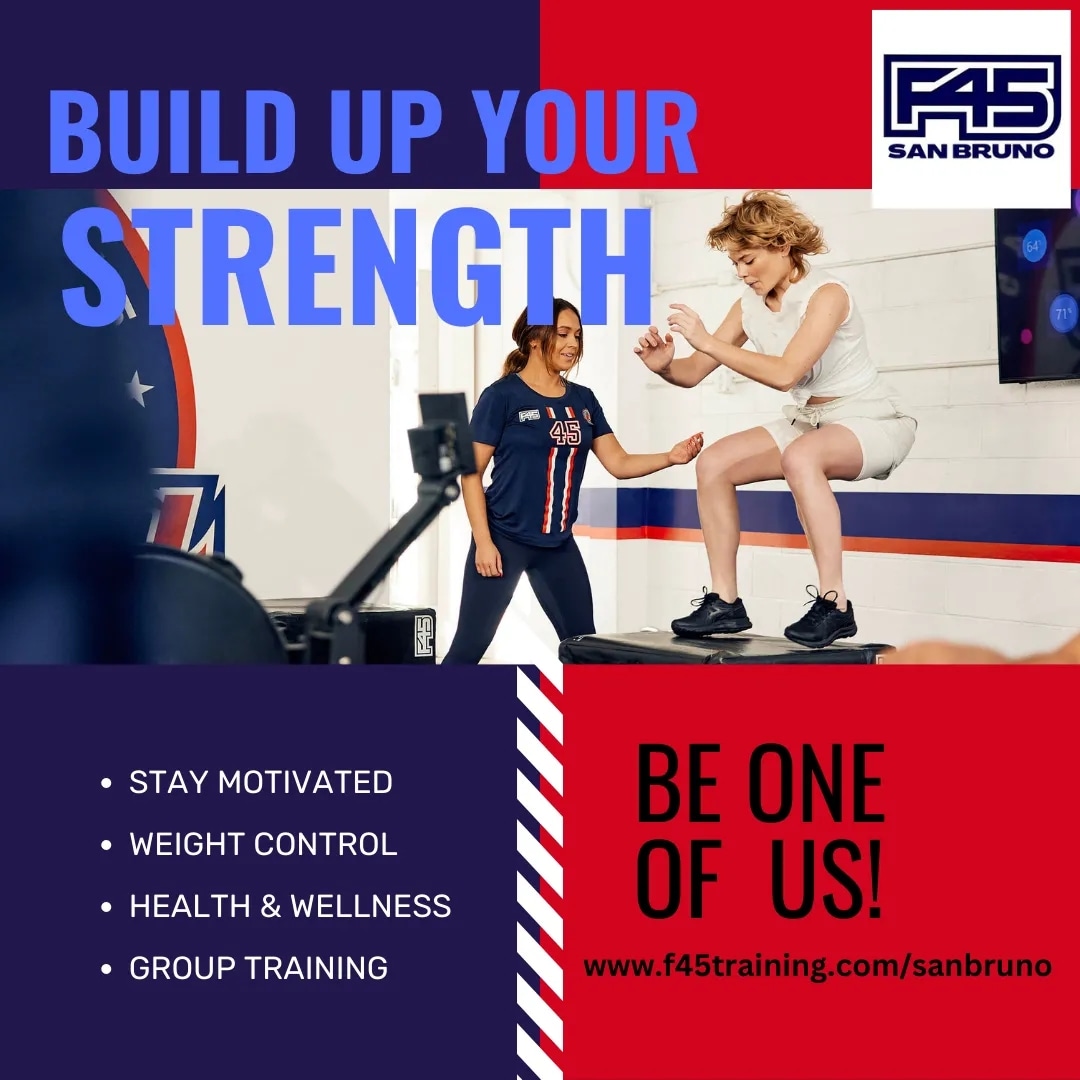 F45SanBruno's tweet photo. We can help you to build up your strength!

Sign up for classes via our website
https://t.co/RmKGxWsPrm

#f45 #f45training #fitnessmotivation #f45family #sanbruno #theavenue #fitness #gymlife  #dalycity #sanbruno  #millbrae #sanmateo  #karate #mmafighter #thaiboxing #football https://t.co/rK0Gjqv2Fm