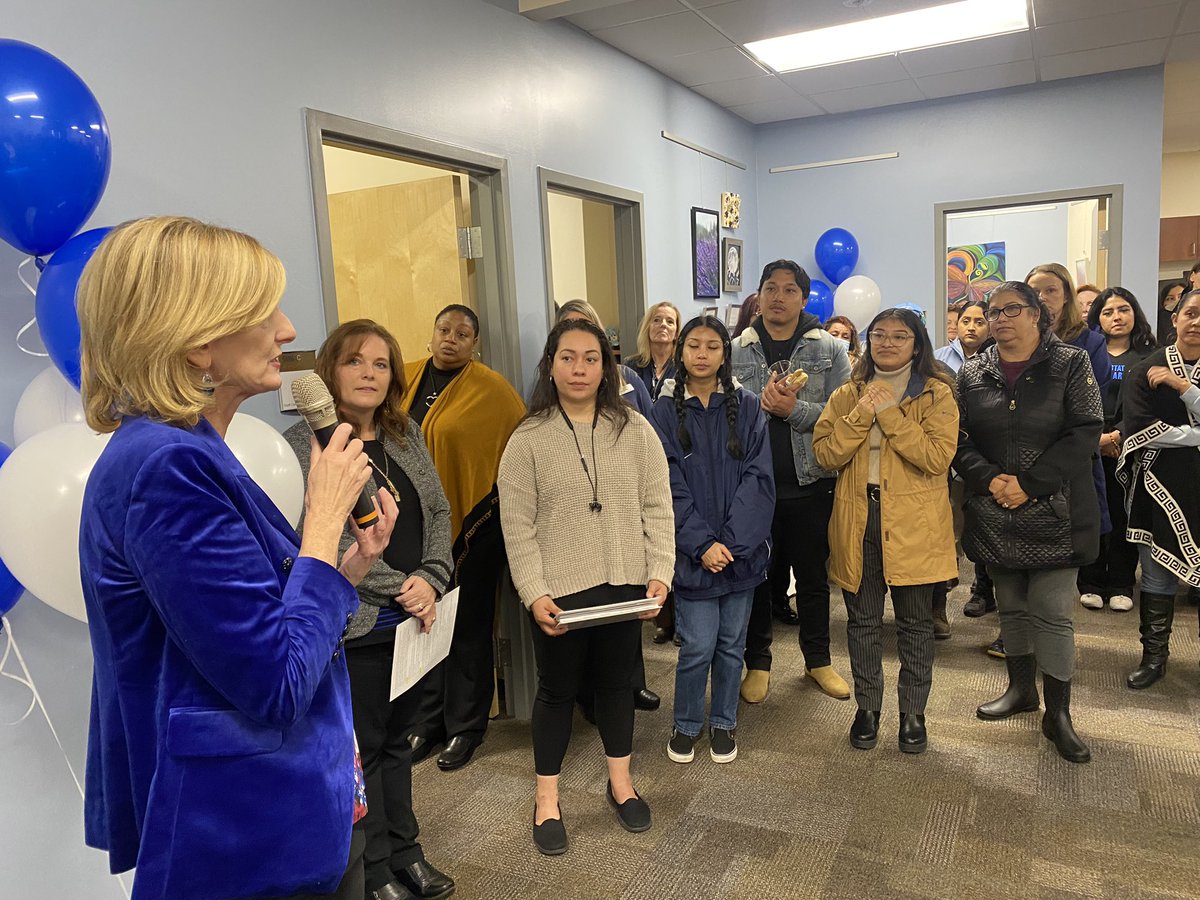 EllenNeufeldt's tweet photo. Today was such a special day as we celebrated the grand opening of our new Staff Center. While operating virtually since fall 2020, this new space will be a place to build community &amp; support for our amazing staff. So many were a part of making this all possible &amp; I’m so grateful https://t.co/CJq1nNdxGh