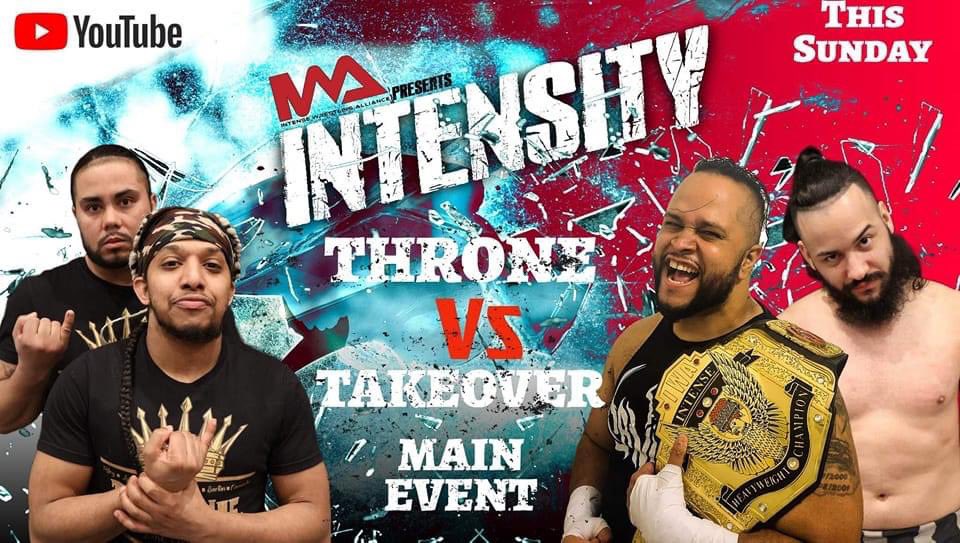 atsdeadcool23's tweet photo. Intensity season 2 episode 1 premiere
This Sunday 6:00pm
Main event " The Throne vs Takeover "
https://t.co/jEMo5fgxKM. #iwa #intensewrestlingalliance #indywrestling #prowrestling #iwaintensity #AEW #wwe #njpwworld #ringofhonor #ImpactWrestling #NewJersey #NewYork #usa #MMPR https://t.co/czt6Vk5sQZ