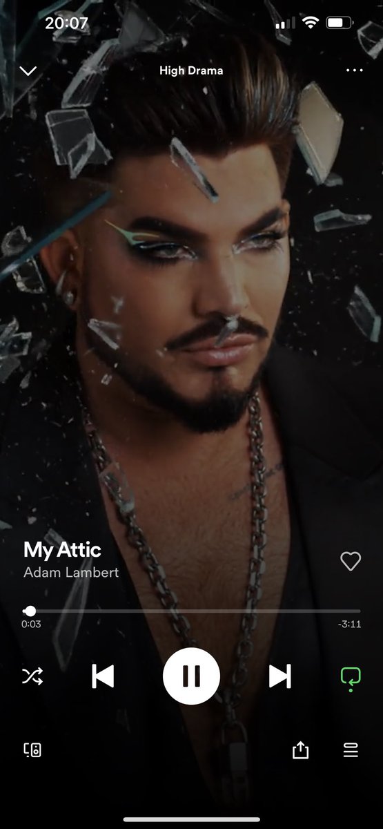BenniiM's tweet photo. Oh my god i absolutely love this album ❤️ i mean his voice is in a totalt different league and out of this world its amazing 🙌🏻🔥❤️ really love #myattic but the rest of the album is also amazing @adamlambert ❤️ #artistry #beautifulvoice #HighDrama https://t.co/plWADx0Lb1