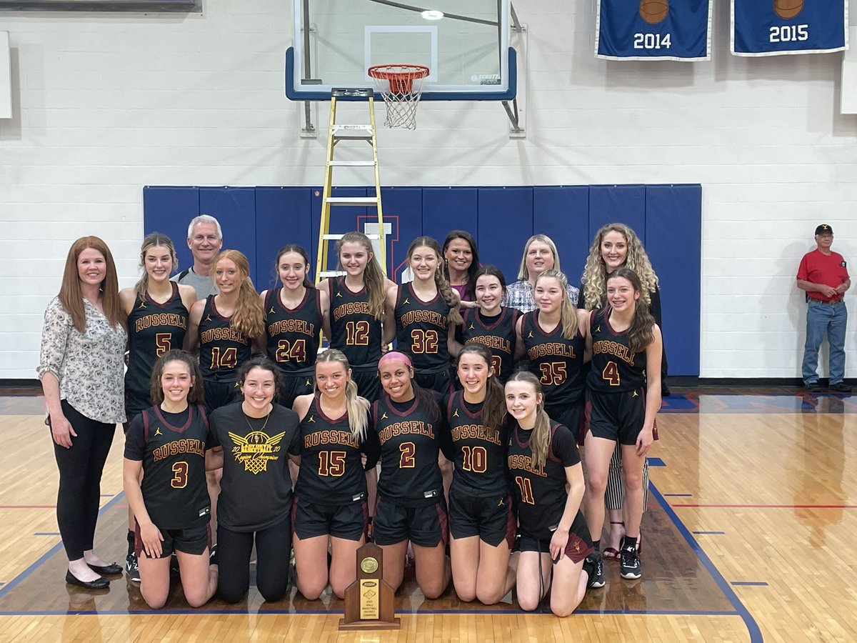 Russellsports's tweet image. 63rd District Champs!!! Lady Devils beat Lewis County 58-17. Congratulations Lady Devils!! @RLadydevils @russellind