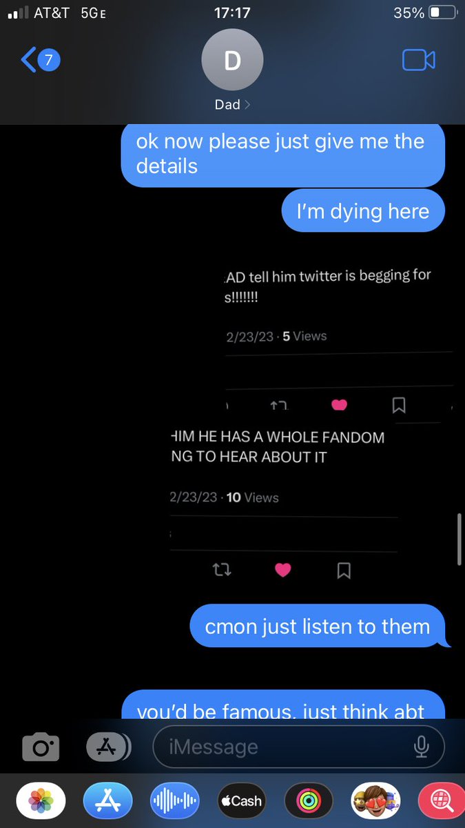edinmanchester's tweet photo. here’s the full conversation with me dad if anyone wants a good laugh 😭 https://t.co/xK8EwaNQV2
