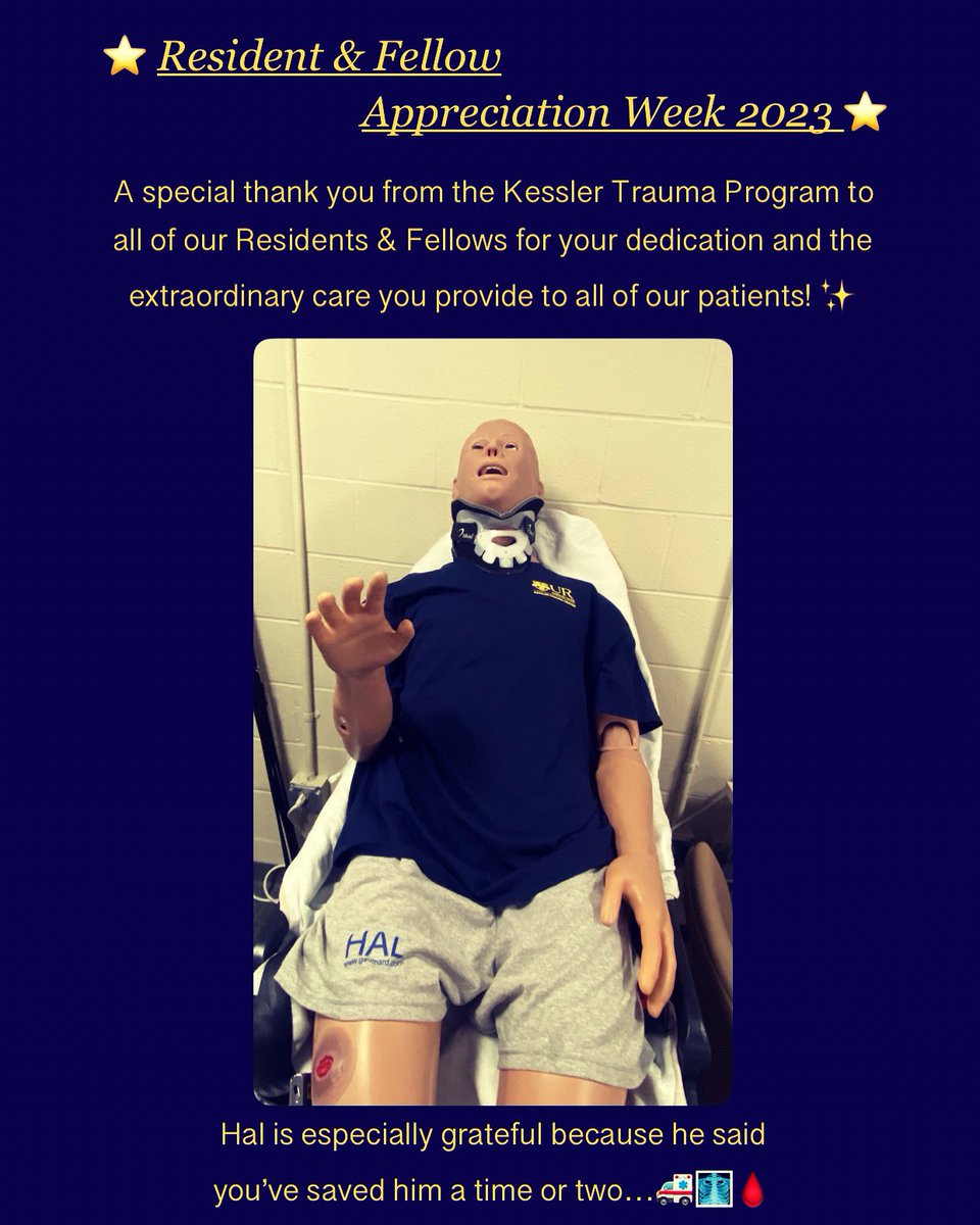 URKesslerTrauma's tweet photo. Thank you to our residents & fellows! @URochesterSurg @UR_Med #KesslerTrauma #ResidentAndFellowAppreciationWeek https://t.co/RJFcfPhrq0