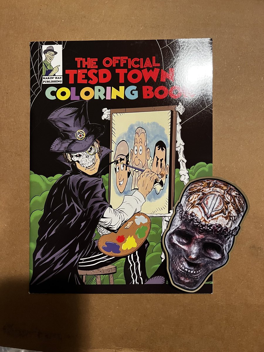 Loathstupid's tweet image. 🛑 it’s #Giveaway time! This week an awesome @sundayjeff @TellEmSteveDave @BQQuinn coloring book and skull magnet. Comment #TESD on this post only. Retweet and like to enter. @tmilo1982 @tesdgroupie @SModfan @DonovanTESD @franknumberfive @MaxwellClassic spread the word please