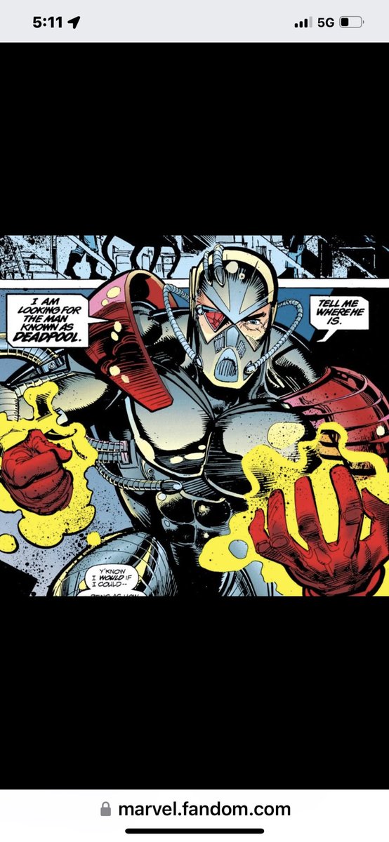 TheRaftPodcast's tweet photo. On Ep. 5 with @jay_axe we discussed “Deep Cut” Characters we’d love to see added to the game. I mentioned Sinsear (one of Cable’s deadliest foes). For those that don’t remember him. Here’s a peak. Imagine him in @marvelchampions 🤯
#mcoc #contestofchampions #xmen #sinsear #cable https://t.co/Ecl9gXWwvv