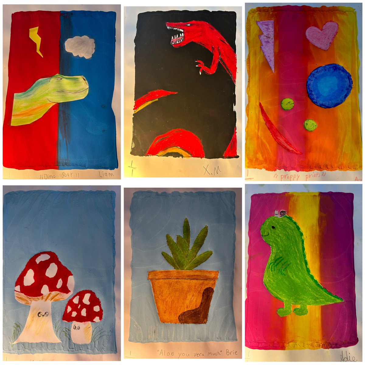 KateStarrCP's tweet photo. Beautiful artwork created with the guidance of @Mr_Church_Arts @Crichton_Park https://t.co/JRPhtQEehq