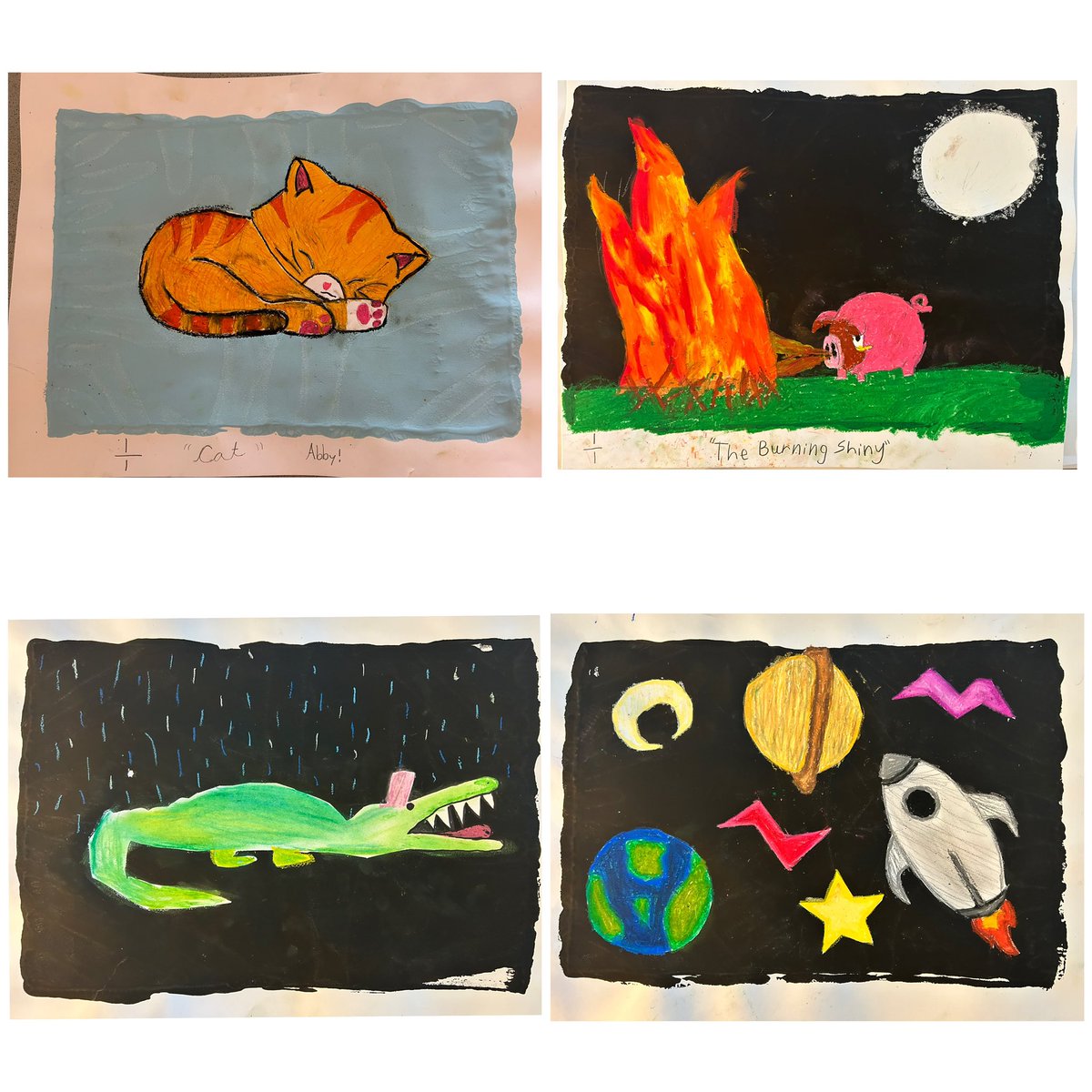 KateStarrCP's tweet photo. Beautiful artwork created with the guidance of @Mr_Church_Arts @Crichton_Park https://t.co/JRPhtQEehq