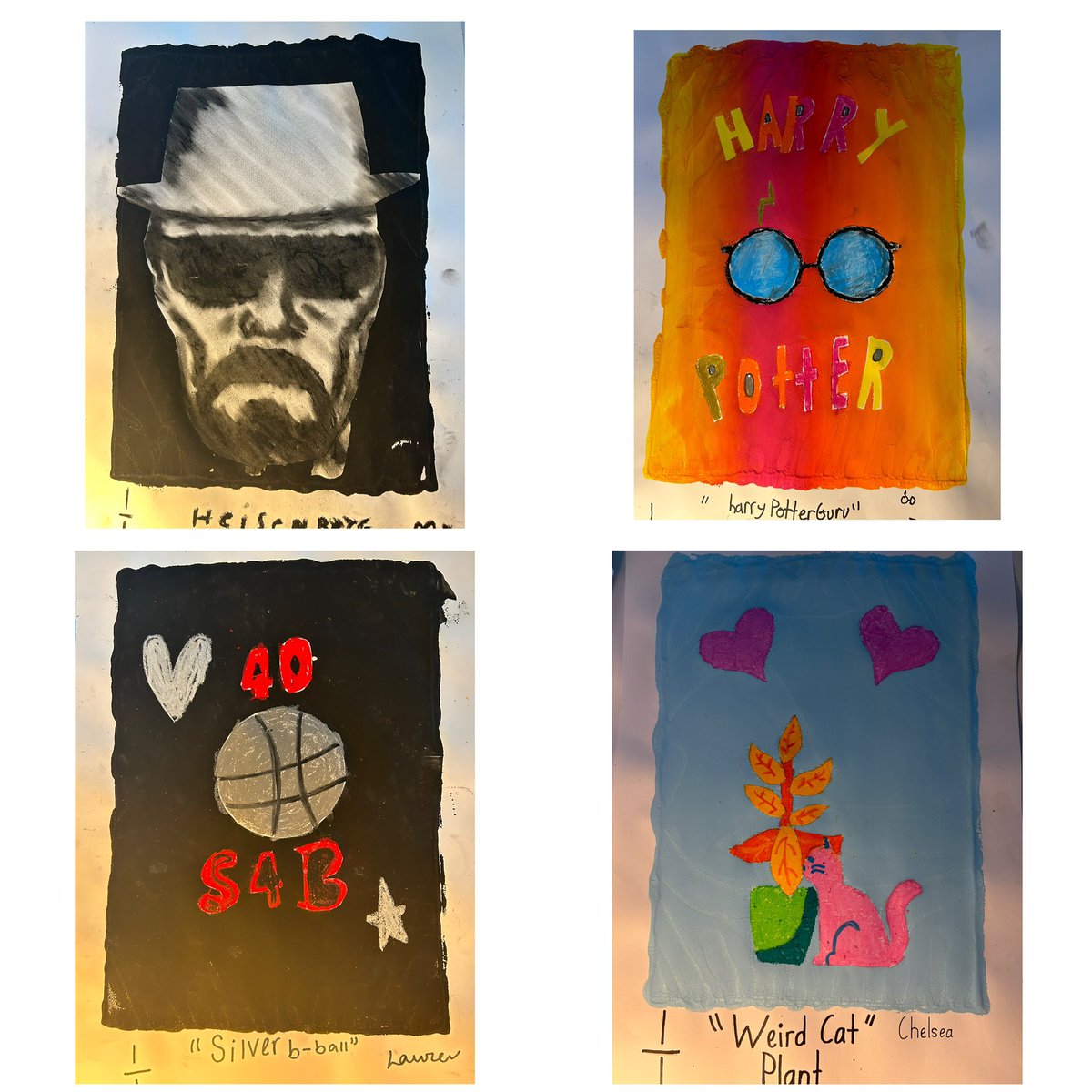 KateStarrCP's tweet photo. Beautiful artwork created with the guidance of @Mr_Church_Arts @Crichton_Park https://t.co/JRPhtQEehq