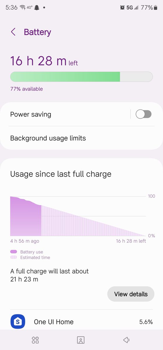 freedomprincess's tweet image. I am getting good battery life #SamsungGalaxyS23 #tech #androidfan #mydailydriver.