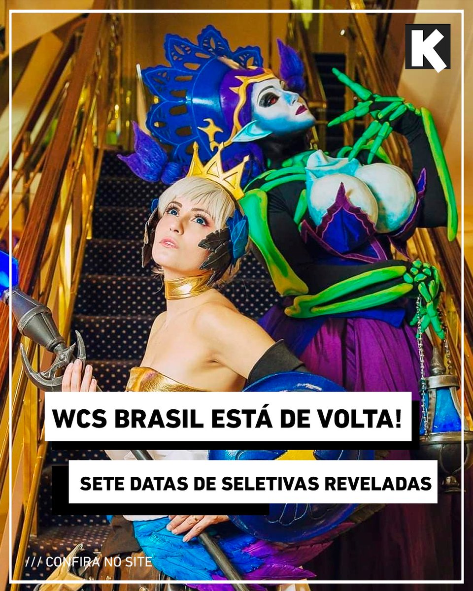 kosplaybr's tweet photo. Voltamos com uma bomba! WCS de volta e com novidades! Confira as cidades, datas e regras no Kosplay:

https://t.co/V5swjEGtND https://t.co/NtoAMw90lX