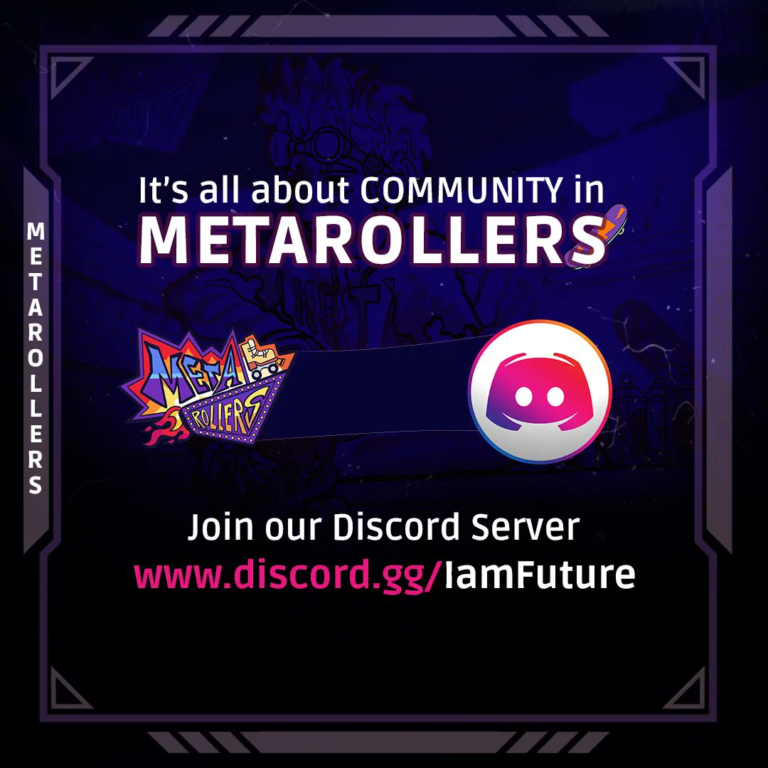 metarollers's tweet photo. Join the #Metarollers Discord community and connect with other passionate NFT/Metaverse games enthusiasts.

Metarollers is a product of #Iamfuture, a blockchain focused diversified ecosystem that leverages GameFi, trust management, blockchain databases, and NFT marketplace. https://t.co/kylYYGElC5