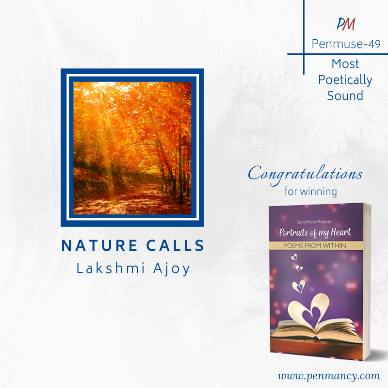 penmancy's tweet photo. RESULTS: #PenMuse-49

Let's congratulate-
✨ Nature Calls by Lakshmi Ajoy [Most poetically Sound]
✨ Frosted Embers by Debashree Basak [Most Well-Versed]
✨ The Creator by Sheela Iyer [Emotional Impact]

They win 'Portraits of my Heart' by Pradnya Surve https://t.co/mwqtQJfORF