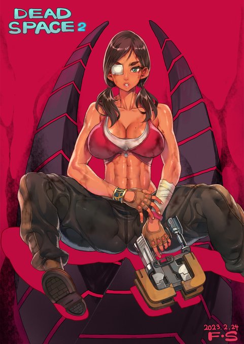 dead space2 #おっぱい #女の子 #腹筋 #筋肉娘 #褐色 #deadspace #ellielangford https://t.co/HO0Zx1Vud2 