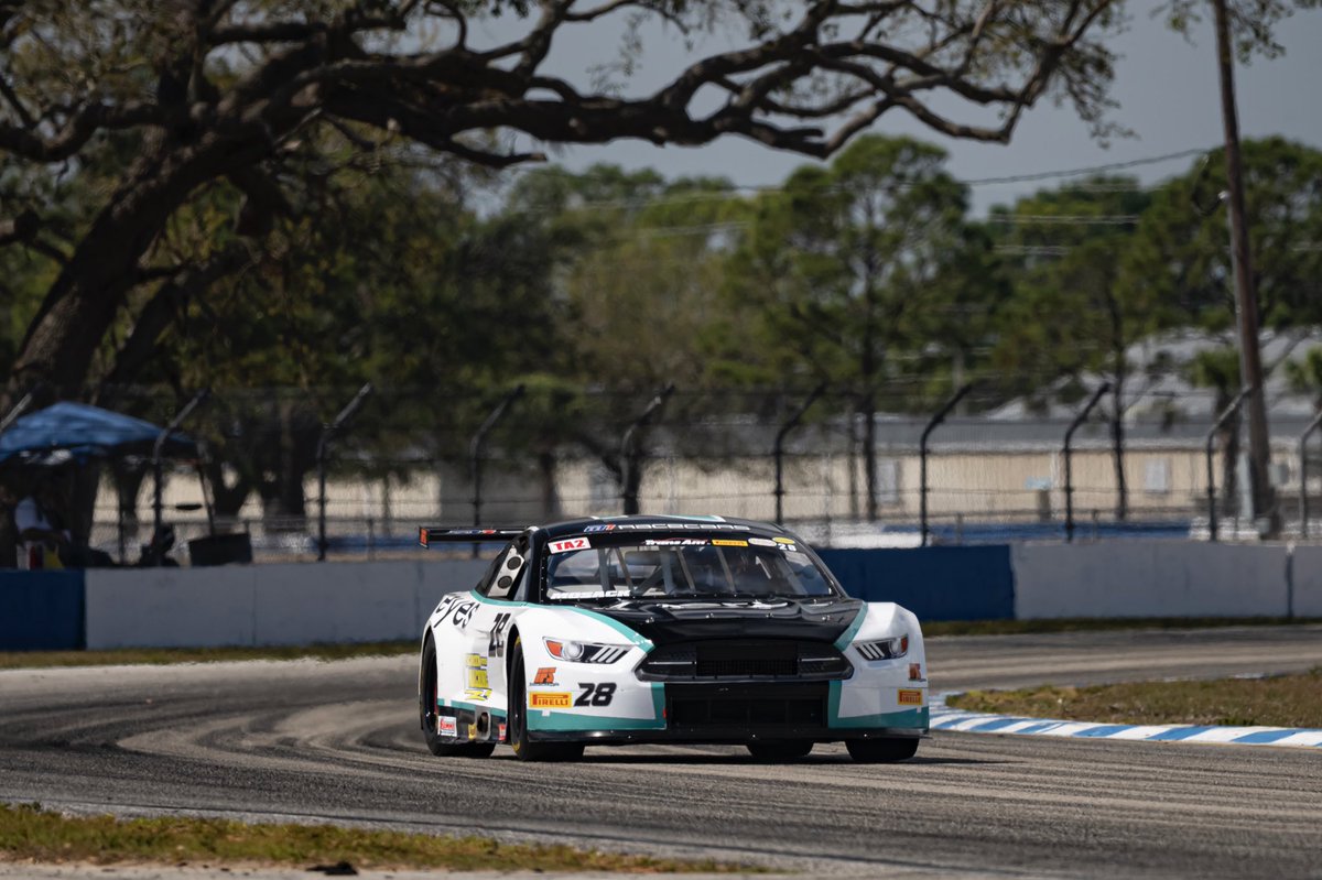 TeamSLRinsider's tweet photo. Here’s our 1-2-3-4 punch on #SebringSpeedTour test day. A solid day by all four of our #TeamSLR drivers. Back at it for real Friday morning. @connormosack @MachavernRacing @DriverJackWood @ThadMoffitt #GoTransAm https://t.co/0DyEG8Dlfi