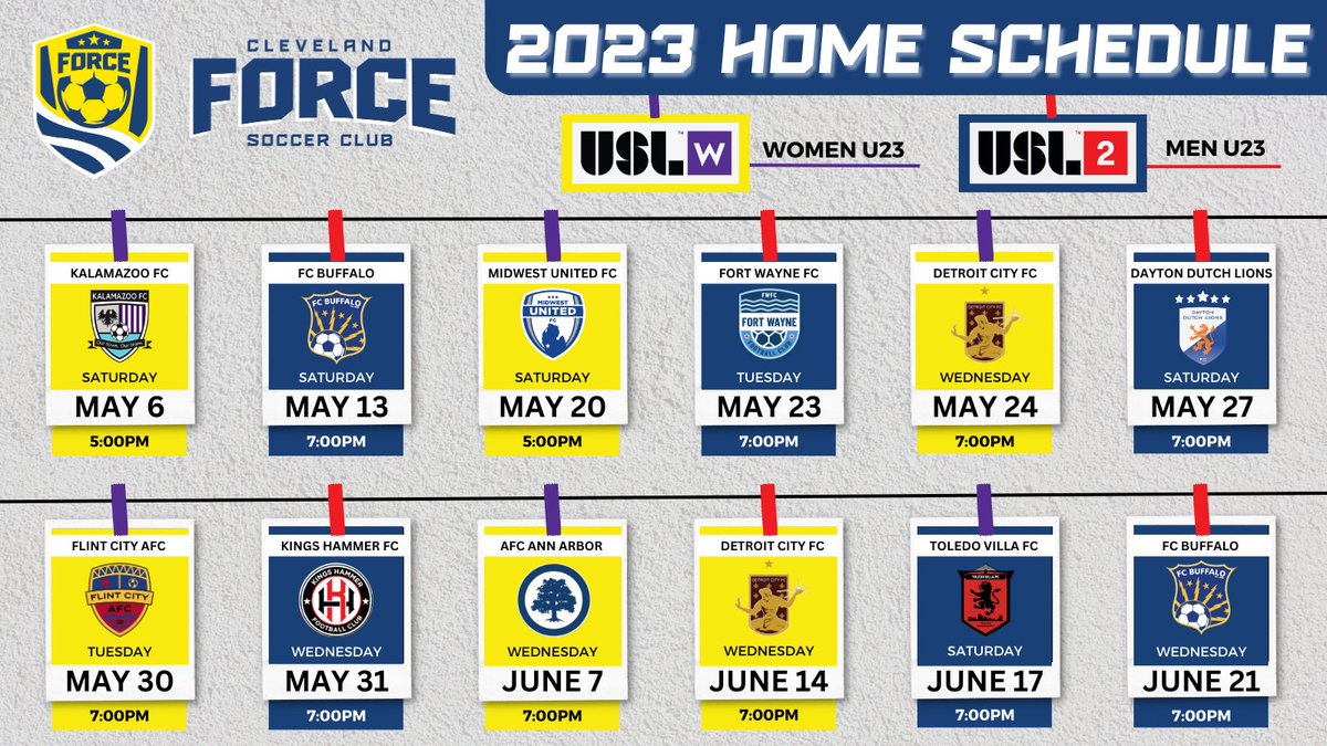 Cleveland Force USL tweet media