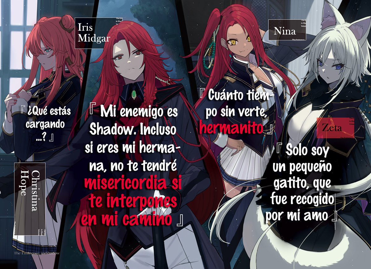 UntitledTLS's tweet photo. ¡Estás son algunas de las Ilustraciones del Volumen 5 de Eminencia en las Sombras! Ilustraciones que fueron editadas y traducidas por Reversi Blog.

#TheEminenceinShadow  #translation #lightnovel #fansub

¡El PDF ya está disponible en nuestro blog! https://t.co/iXF0rwiWg4
