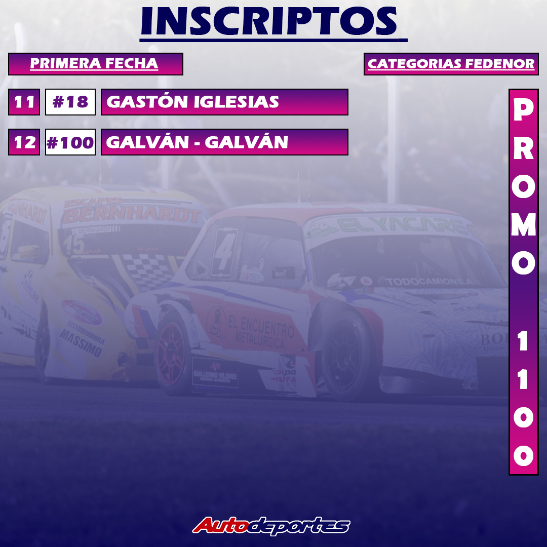 autodeportes's tweet photo. 💥La PROMOCIONAL 1100 pone primera en el "Costanero" de Arrecifes #Fedenor
💢Hasta el momento (noche del jueves) tenemos 12 anotados para ser de la partida este fin de semana https://t.co/aTNbIvD26d