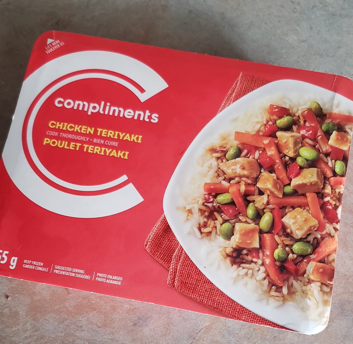 frozenentreeRR's tweet photo. Compliments Chicken Teriyaki - for a value label meal honestly decent
T: 4
A: 2
N: 3
O: 3 https://t.co/WumuPXGALf