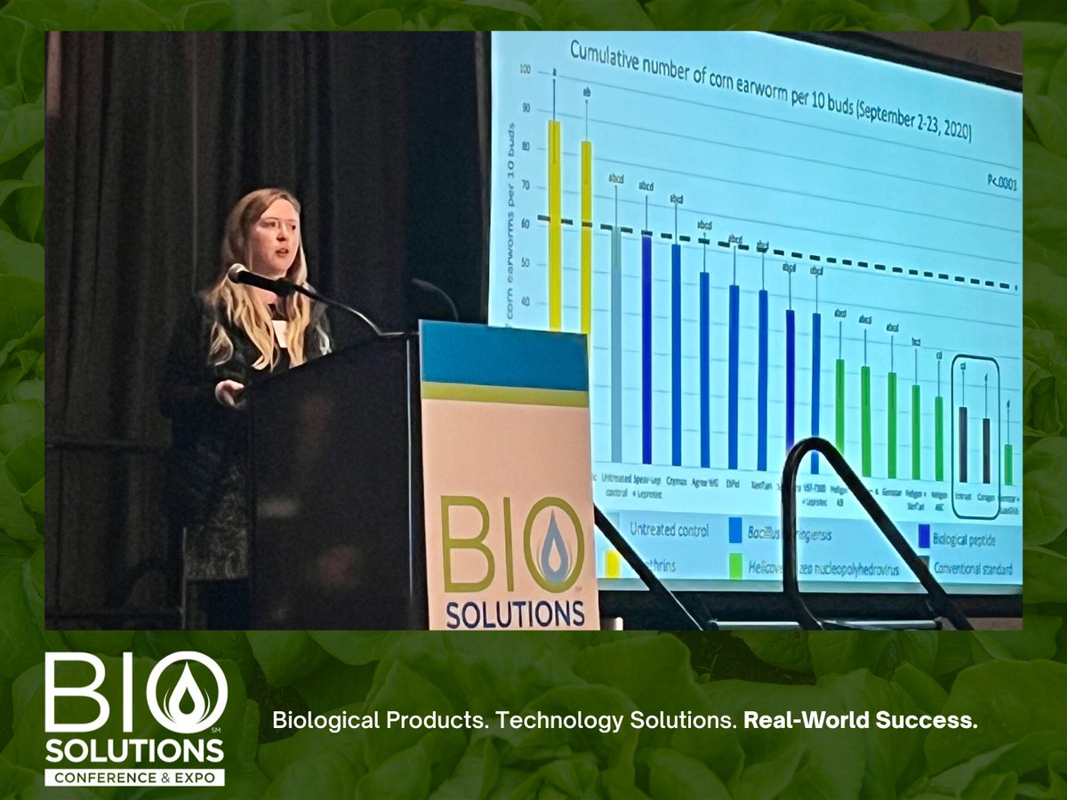 biosolconf's tweet photo. “Entrust is the most effective organic insecticide for corn earworm, but we definitely need more work and insecticide trials across the nation.” Dr. Kadie Britt, UC Riverside Department of Entomology, on managing corn earworm biologically.
#BioSolutions #CornEarworm https://t.co/MvrPxa2JWo