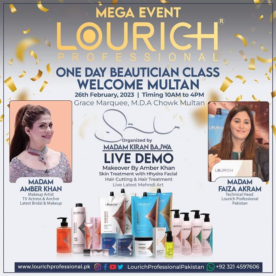 LourichPakistan's tweet photo. Master Hair Class by LOURICH Professional Pakistan 
Sunday 26 Feburary 2023

#LOURICH #lourichprofessionalpakistan #lourichprofessional #haircare #MultanSultan #hairclass #Hairaclassmultan #faizaakram #akramsana #QaisarbaLoch #haircolor #balayage #hairsaloon
#shahzadkahlown https://t.co/M8eKl9WgOE