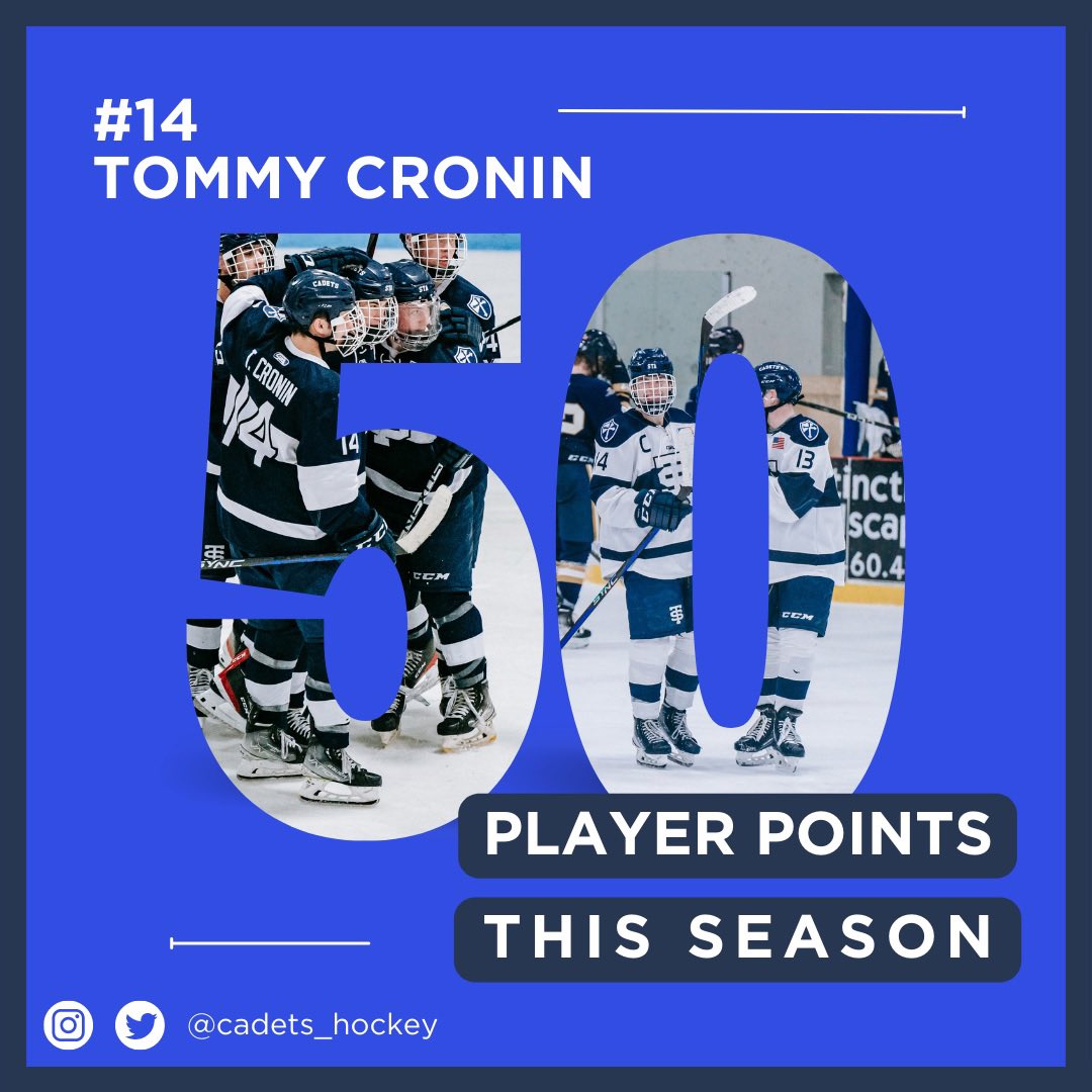 Cadets_hockey's tweet photo. Some nice Cadet milestones were reached recently! Congratulations Kick, Howie and Tommy! #GoCadets #AllThingsSTA #CadetForLife #CadetBroadcasts #CadetFamily https://t.co/TXDGOYS30x