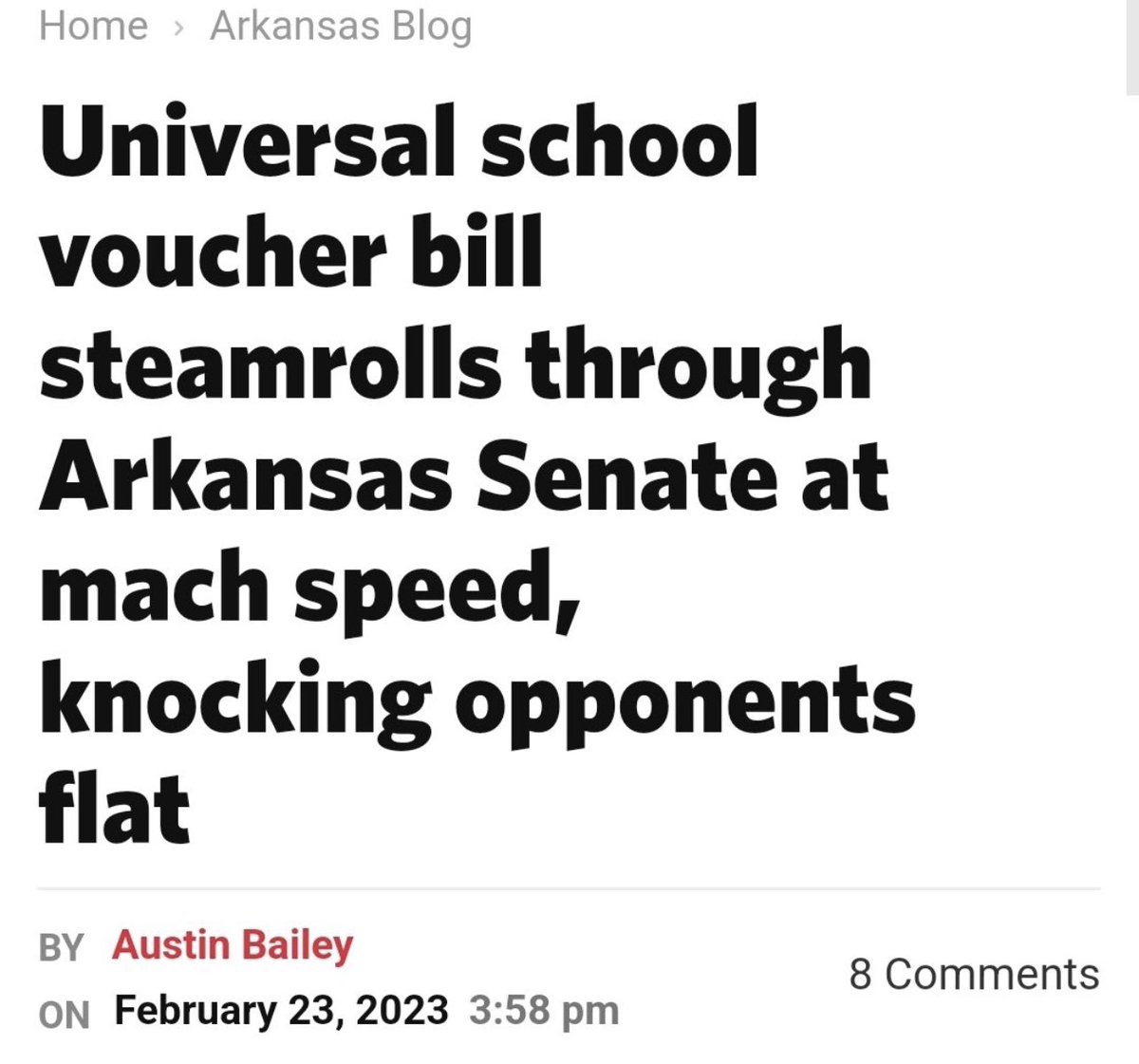 SarahHuckabee's tweet photo. We are not messing around in Arkansas. Every kid will have access to a quality education whether the left likes it or not. https://t.co/RvI1SZmNun