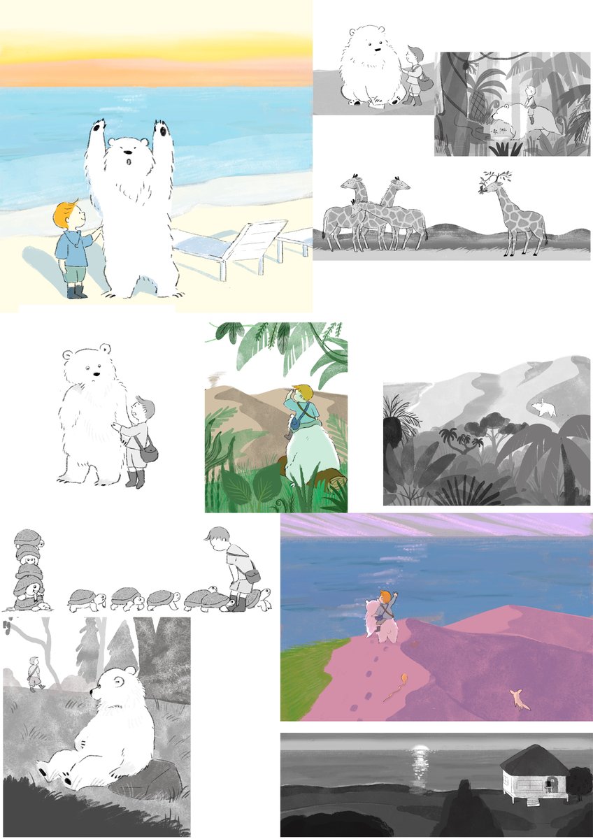 「キュリオと月の女王」の挿絵などなど。 