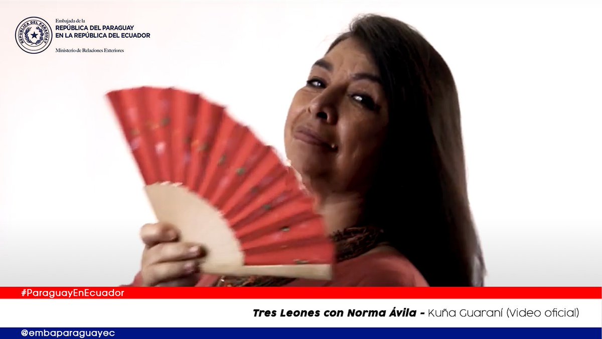 EMBAPARAGUAYEC's tweet photo. Este trabajo audiovisual se complementa con la letra y música de #NormaÁvila, #ElRon, #Kordiller y #ElComplemento, para brindar un homenaje a la mujer más gloriosa de todas: LA MUJER PARAGUAYA. #DiaDeLaMujerParaguaya #KuñaGuaraní https://t.co/xyd1BWO8O2