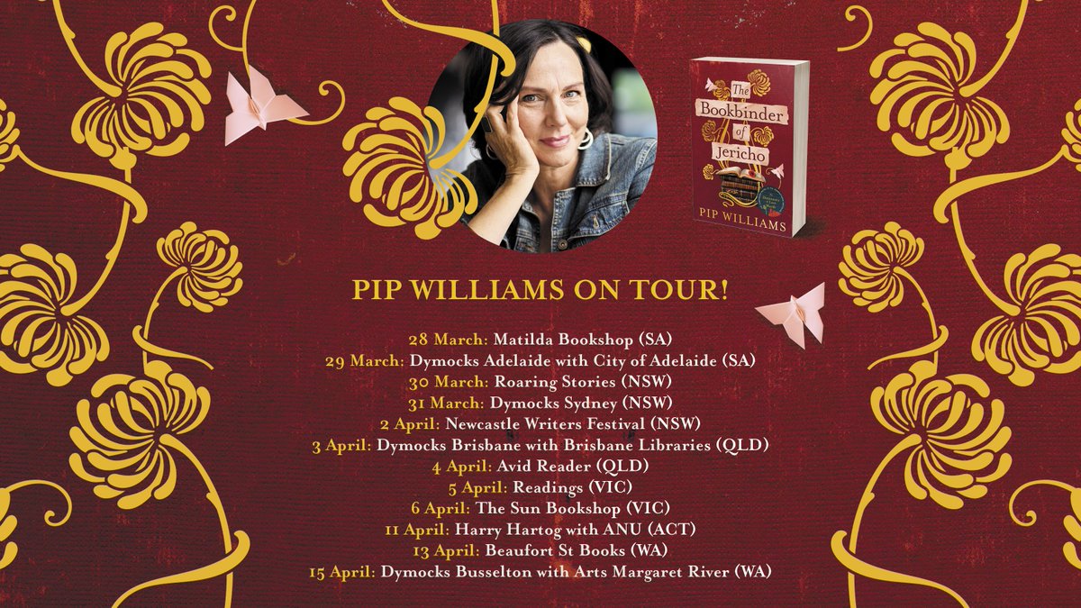 We’re delighted to announce that Pip Williams will be touring the country to celebrate the release of her new novel, The Bookbinder of Jericho! Book now to secure your spot, and stay tuned for further details and events to be announced: affirmpress.com.au/pip-williams-o…