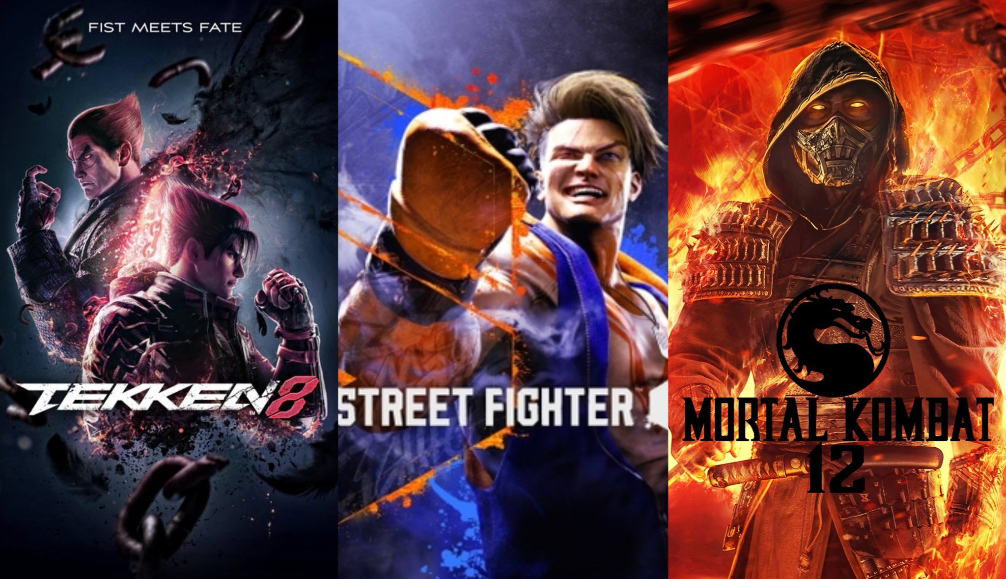 Street Fighter 6 VS Mortal Kombat 1 VS Tekken 8 Mega Comparison