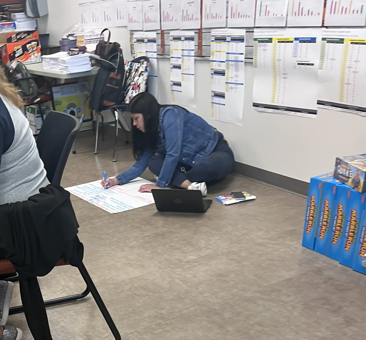 I spy with my little eye our TOY working hard to ensure learning is on target, rigorous, and engaging. Way to THRIVE <a href="/CSustaita_PHES/">Claudia Sustaita</a>