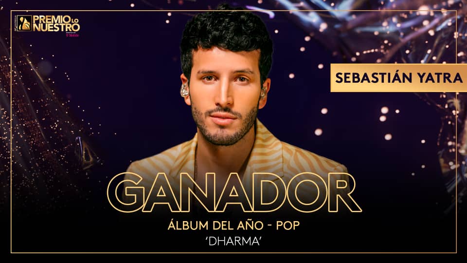 ForeverYatraFC's tweet photo. DHARMA DE @SebastianYatra ES EL ÁLBUM DEL AÑO POP EN @premiolonuestro!!!!

GRACIASSS A TOD@SS POR VOTARR!!!

YATRA EN PLN https://t.co/Zzq5QYZN06