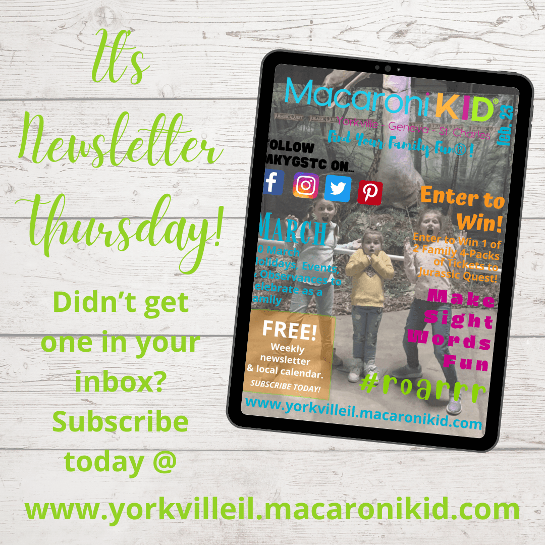 mackidbrigettes's tweet image. 🦕 It's Newsletter Thursday!🍀 Find out what happening this week &amp;amp; all of the great new articles we've added. There's also a Jurassic Quest ticket giveaway...ENTER TO WIN! Check it out at: yorkvilleil.macaronikid.com #macaronikid #mackid #mkygstc #jurassicquest #findyourfamilyfun
