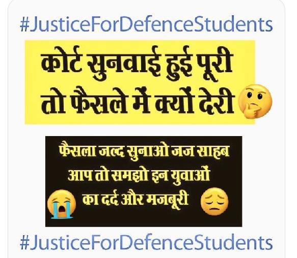 RinkuCh58823590's tweet photo. #JusticeForDefenceStudents
#army_exam_conduct_kijiye
#AirforceJoiningDo
#Dehlihighcourt https://t.co/BICXwDDiXe