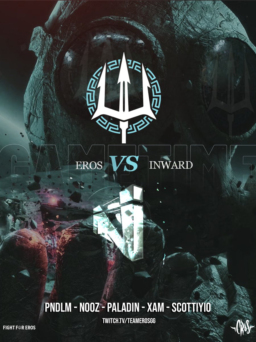 ErosCollective's tweet photo. It’s GAMETIME! Looking for our 10th win of the season!

⚔️#3 Eros (9-1) vs #14 Inward (7-4)
🖥️ https://t.co/zubdYDYd7G
🎙️@MENTALMIKETTV 

#FightForEros https://t.co/OG2ve5n94E