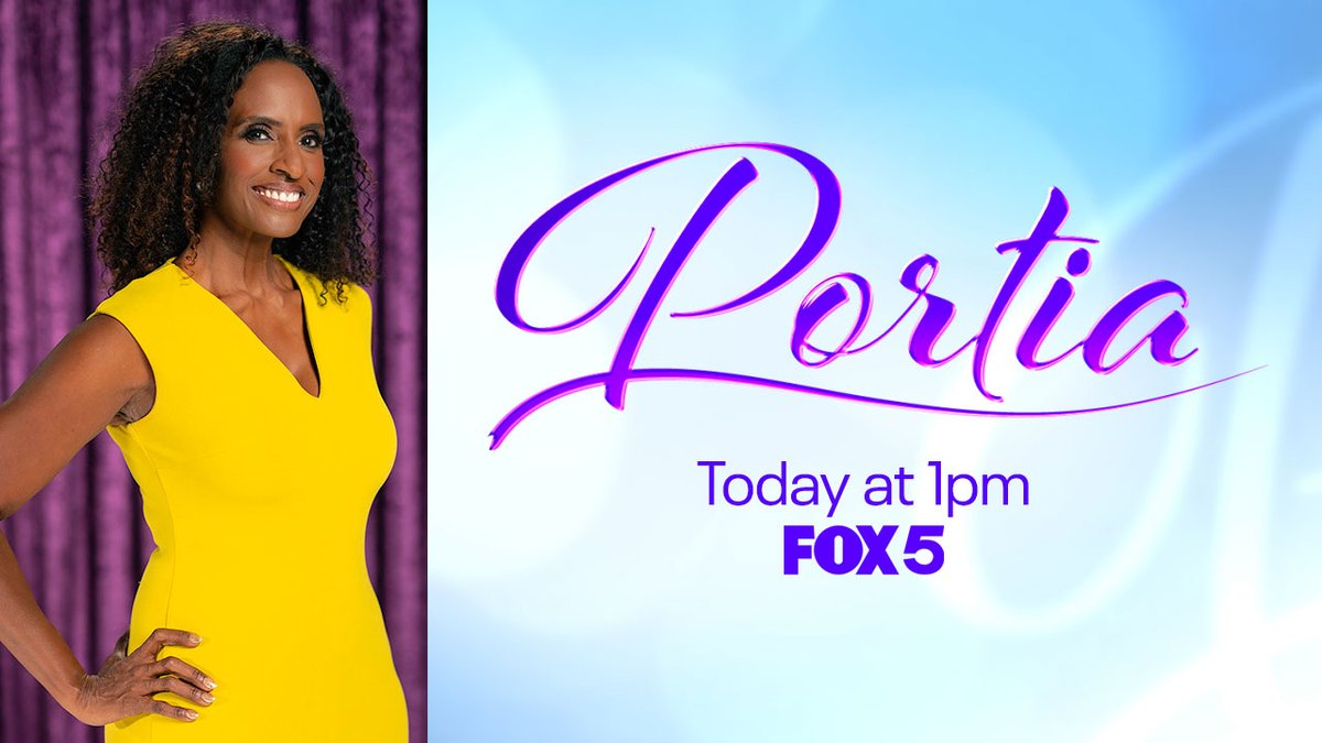 FOX5Atlanta's tweet photo. TODAY at 1, it's @portiatvshow's second installment of #FanOutFriday! Viewers weigh in on their favorite episodes and @PortiaFOX5 awards the February 2023 winner of the “Be The Reason Someone Smiles” award!
#PortiaTVShow https://t.co/eY5JBSQqmg