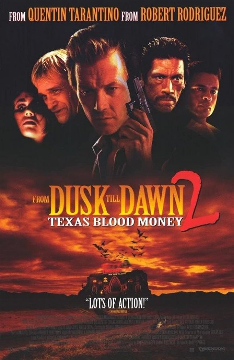 EugWSerra's tweet photo. On March 16, 1999, From Dusk Till Dawn 2: Texas Blood Money was released! #FromDuskTillDawn2TexasBloodMoney #RobertPatrick
#BoHopkins #DuaneWhitaker
#MuseWatson #BrettHarrelson
#DannyTrejo #RaymondCruz #BruceCampbell #TiffaniThiessen #MariaCheca https://t.co/5MkoUKnqNf