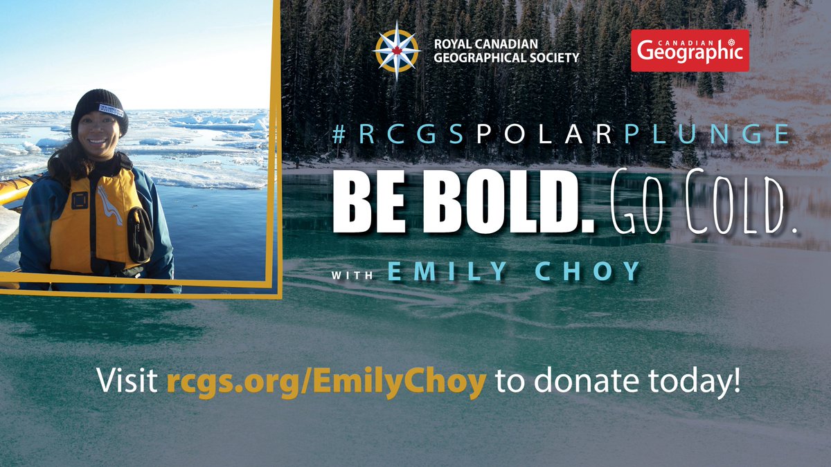 Emily_S_Choy's tweet photo. In <2 weeks, I will take the #RCGSPolarPlunge to raise awareness that the Arctic is warming at 4 times the global rate &amp; will be free of summer sea ice by 2050! I appreciate that @RCGS_SGRC &amp; @CanGeo #ExplorePodcast feature the Arctic which constitutes ~40% of Canada's land mass! https://t.co/sfh4EcTMZo