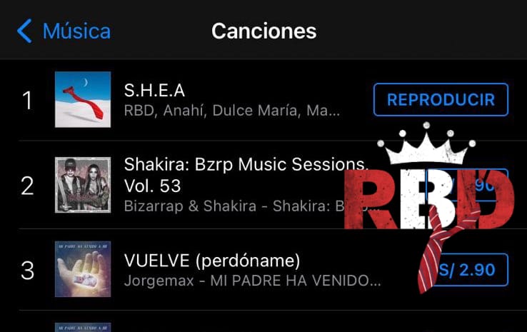 RBDPeruOficial's tweet photo. Siempre hemos estado aquí  #1 en top iTunes 🇵🇪 Los esperamos y queremos una fecha por favor! No nos dejen fuera del sueño✨ @UniversalMPeru @DulceMaria @Anahi @maiteperroni @christopheruck @christiancha @billyrosas @RBD_oficial @soyrebeldetour #RBDSHEA 
SHEA CON DULCE MARIA https://t.co/34FAGGdHLP