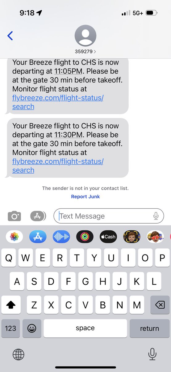 6th delay from #breezeairways. #regrets