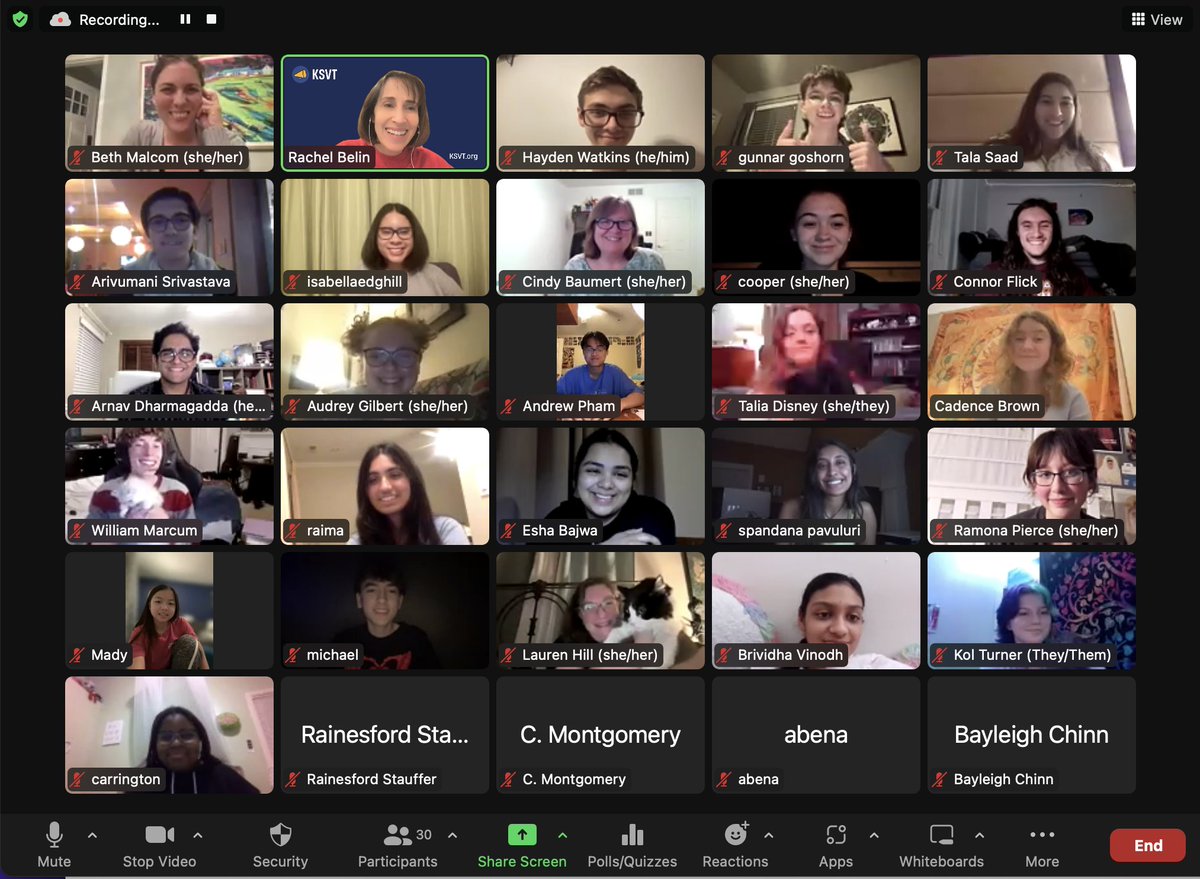KYStuVoiceTeam's tweet photo. How do we attend school all day &amp; still manage to keep tabs on bills affecting Ky students during #kyga23? We won't give away all of our secrets, but late night Zooms that allow us to strategize, build relationships &amp; are inclusive of cats may have something to do with it. https://t.co/YsbJX5ei2H